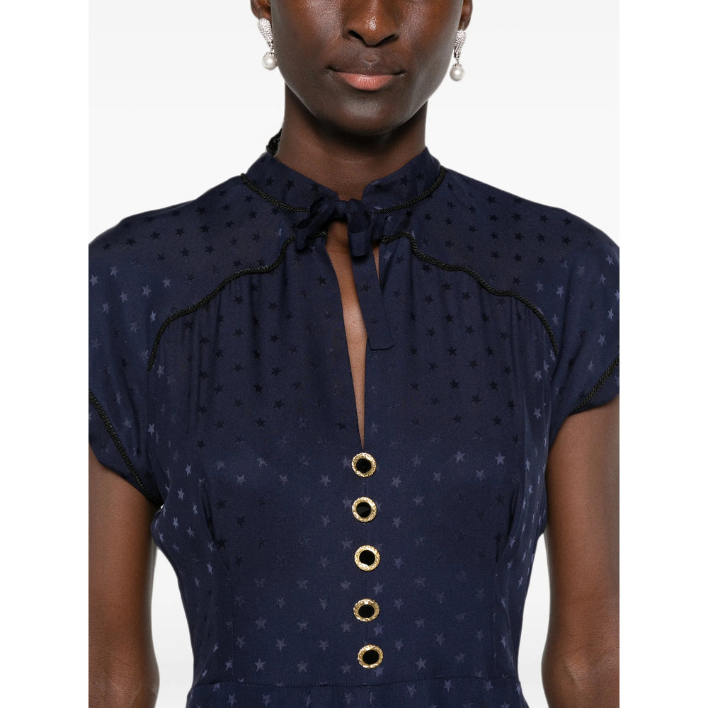 Alessandra Rich Blue Dresses - Day Dresses Women ALESSANDRA RICH