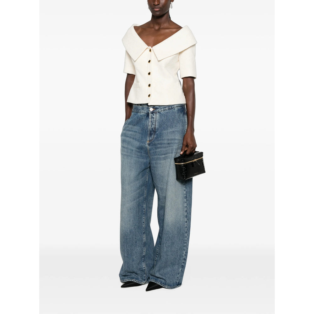 Alessandra Rich Neutrals Jackets - Tweed Jackets Women ALESSANDRA RICH
