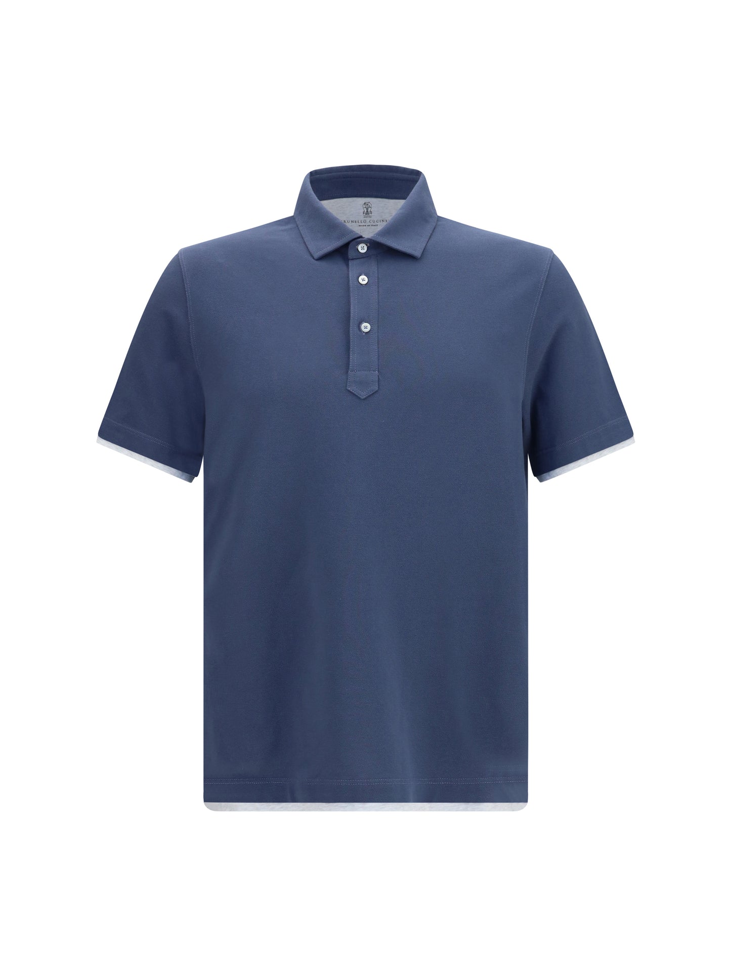 Brunello Cucinelli Men Short-Sleeve Cotton Polo Shirt BRUNELLO CUCINELLI