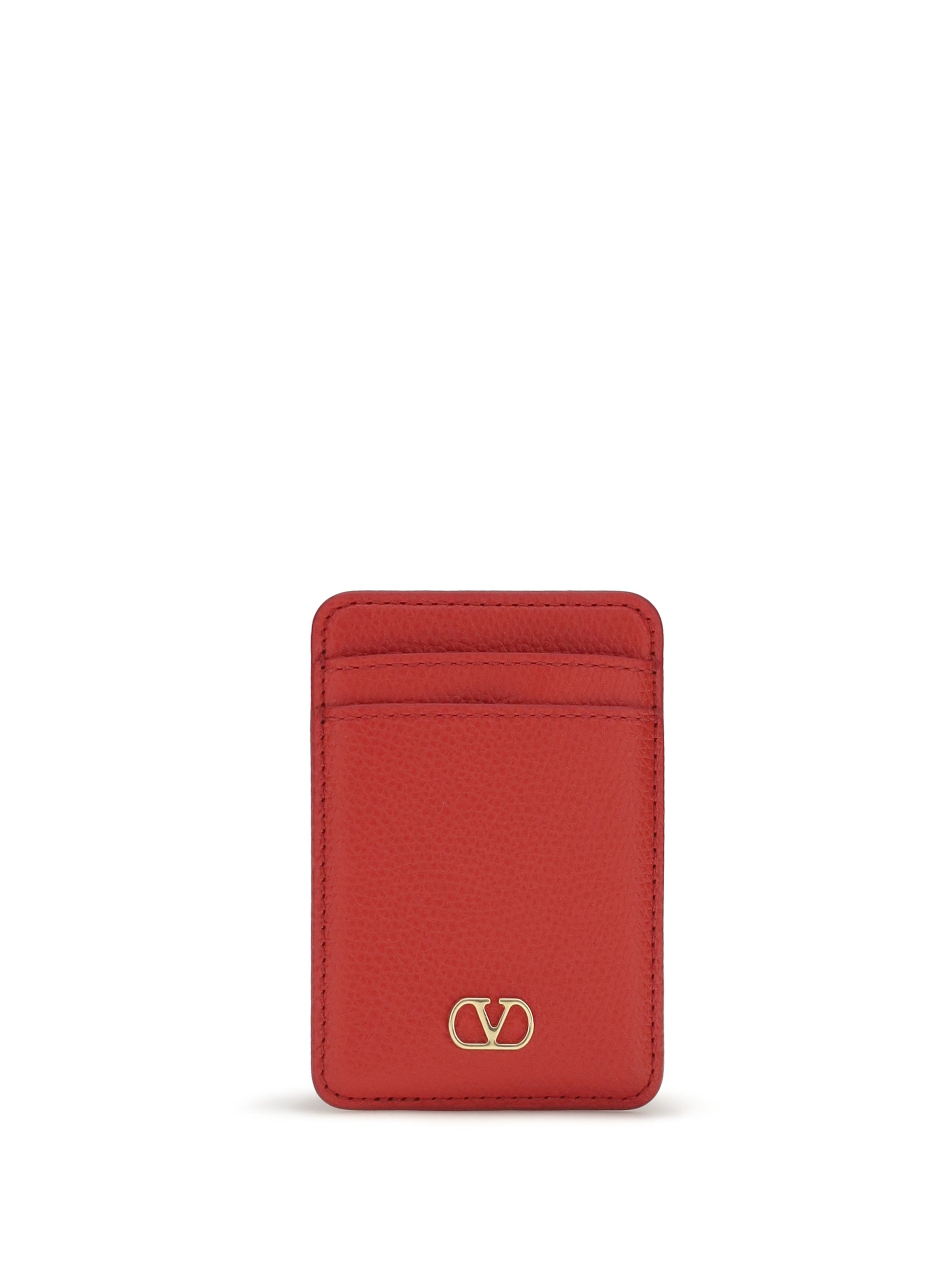 Valentino Garavani Women Magnetic Card Holder | Vlogo Signature | VALENTINO GARAVANI