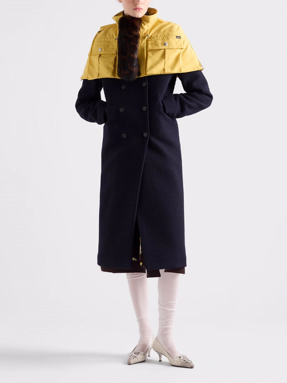Prada Women Shetland Wool Coat PRADA