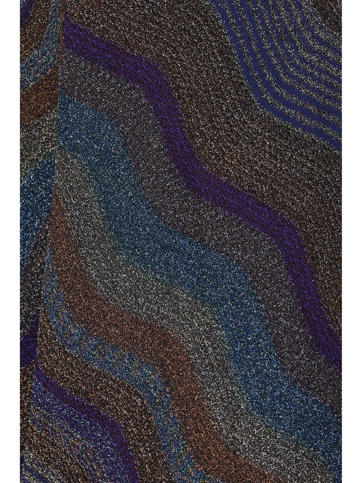 Missoni Women Sequined Chevron Lamé Viscose Long Skirt MISSONI