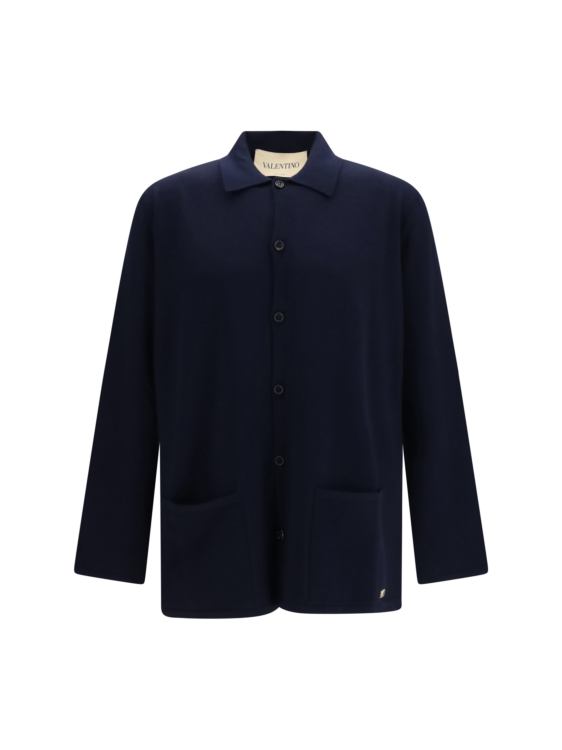 Valentino Men Wool Cardigan With Vlogo VALENTINO