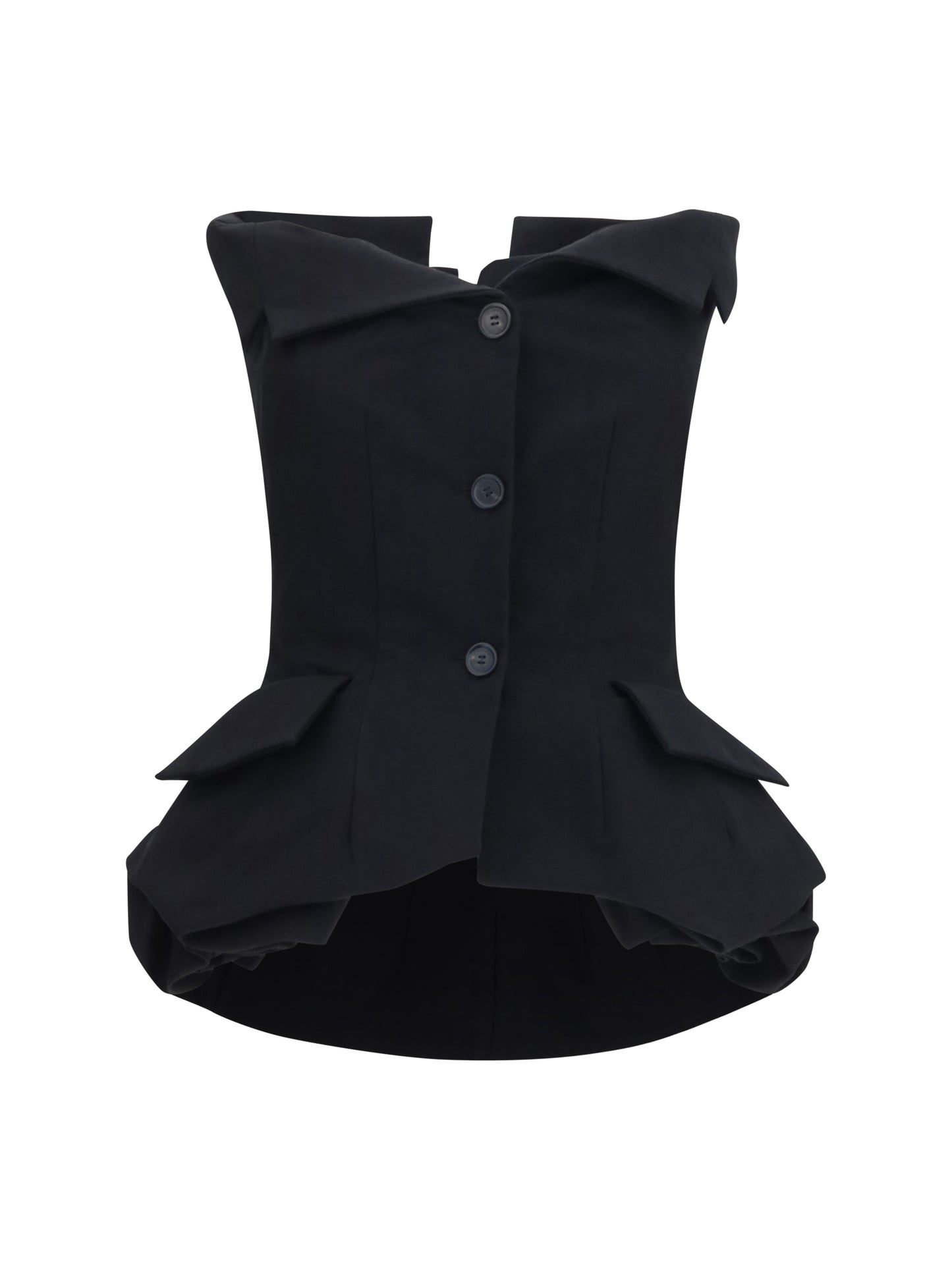 Magda Butrym Women Cotton Bustier Corset Top MAGDA BUTRYM