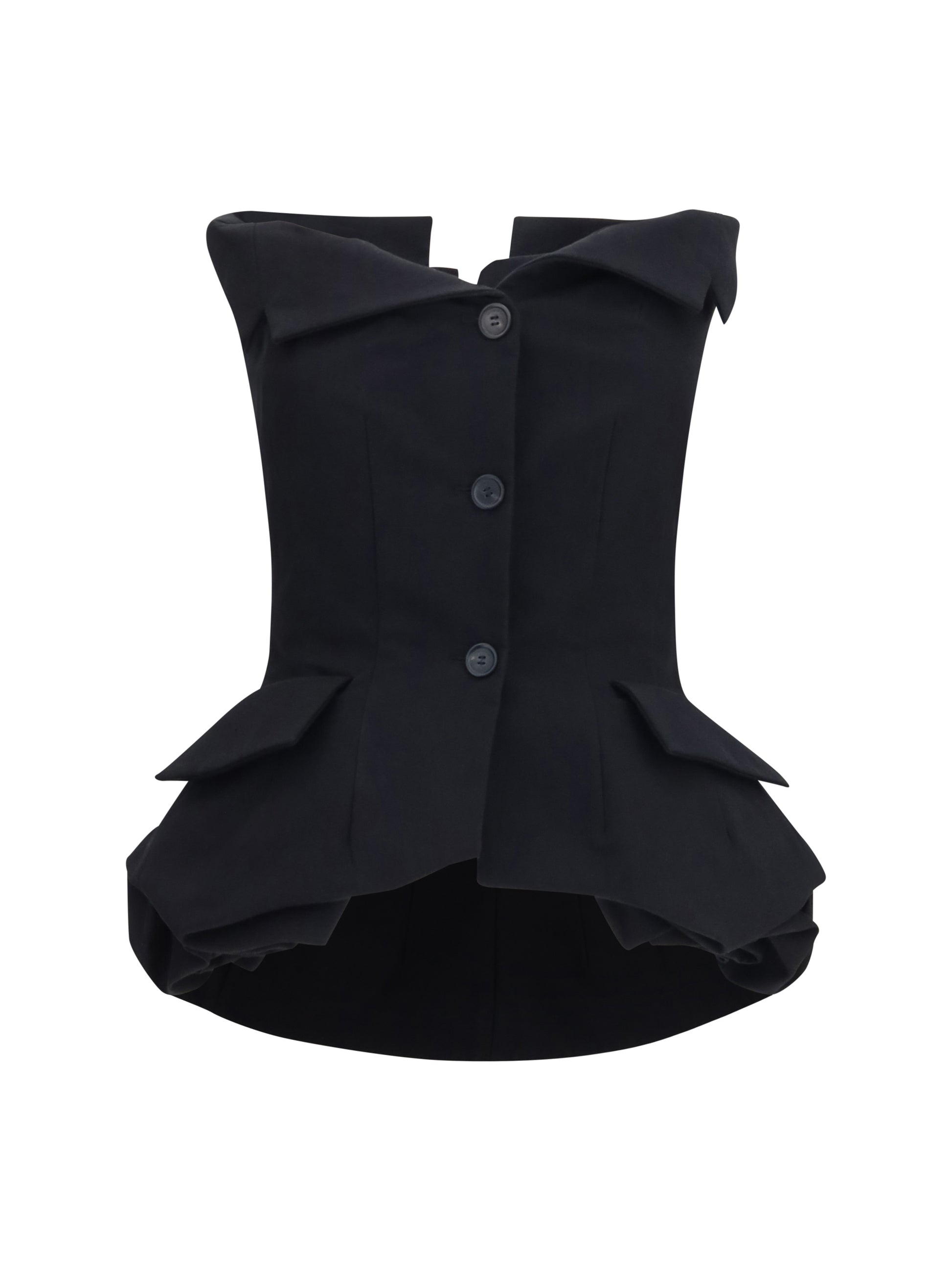 Magda Butrym Women Cotton Bustier Corset Top MAGDA BUTRYM