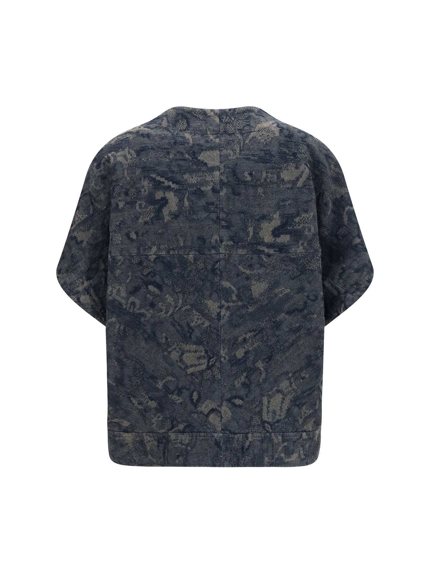 Giorgio Armani Women Jacket In Oversized Floral Jacquard Denim GIORGIO ARMANI