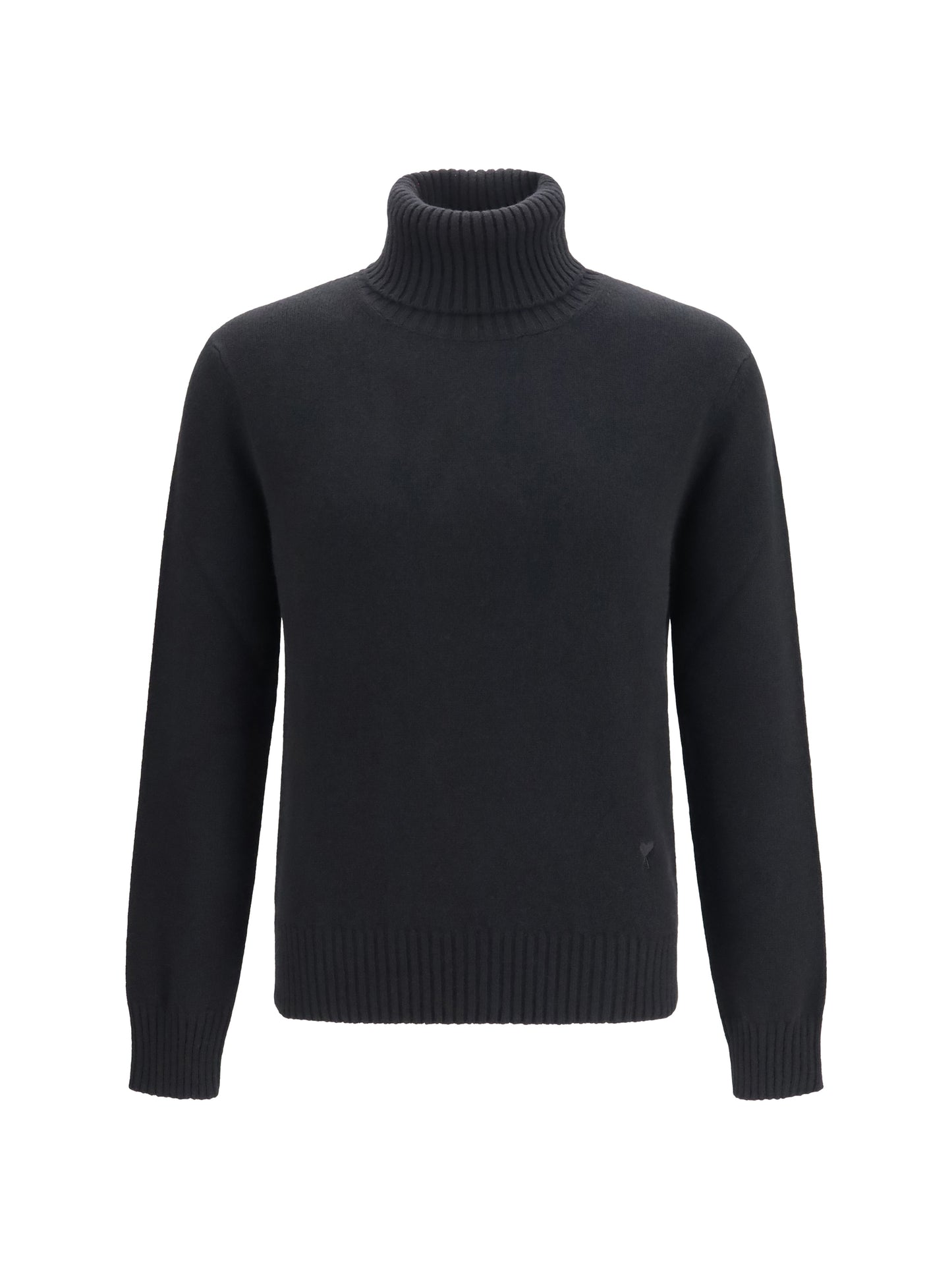 Ami Paris Men Embroidered Logo High-Neck Sweater AMI PARIS