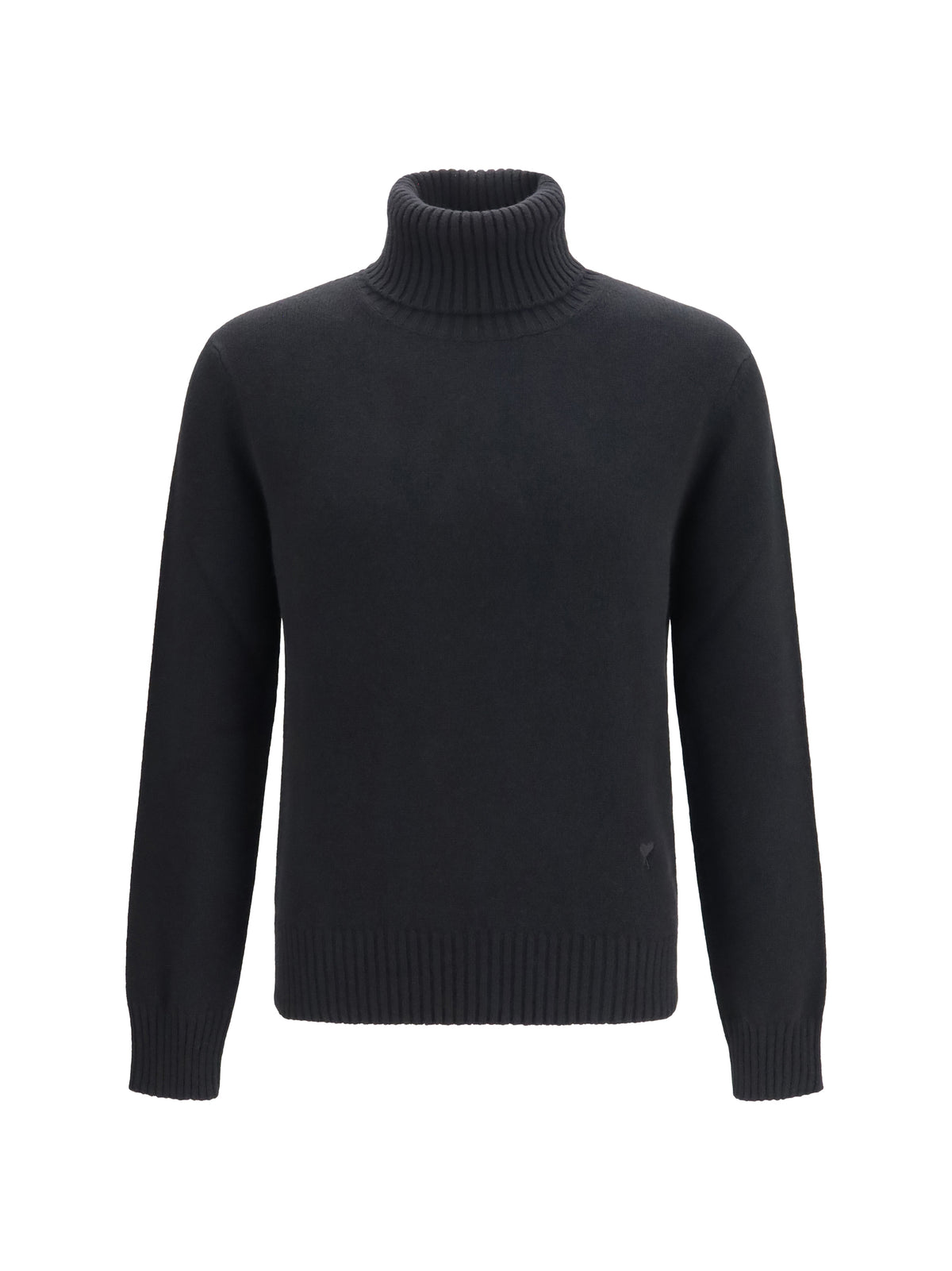 Ami Paris Men Embroidered Logo High-Neck Sweater AMI PARIS