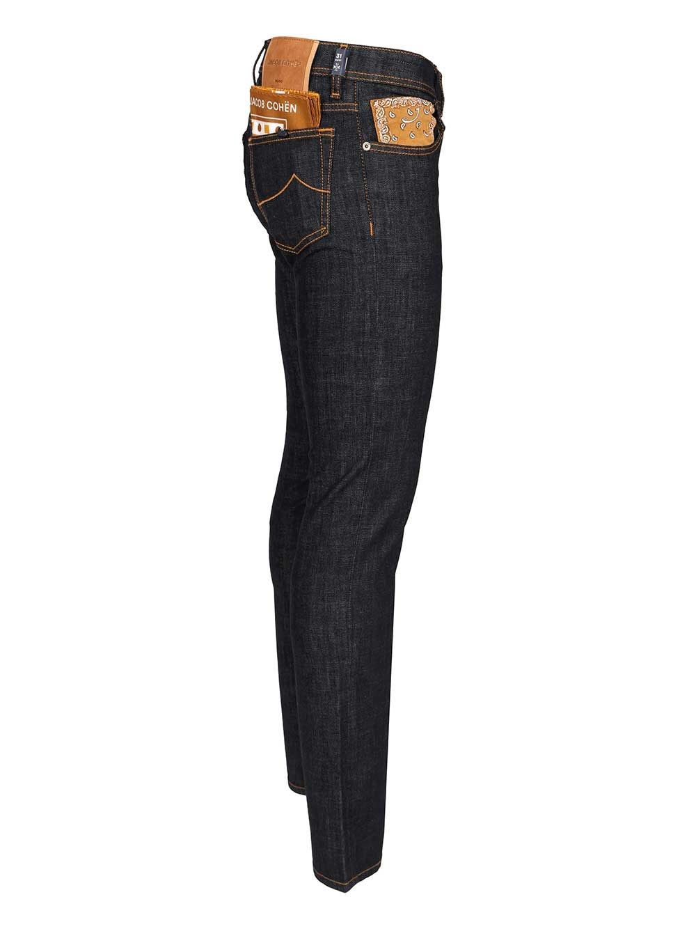 Jacob Cohen Men 5 Pkt Slim Fit Bard V1 11 Oz Blu Salpa Beige