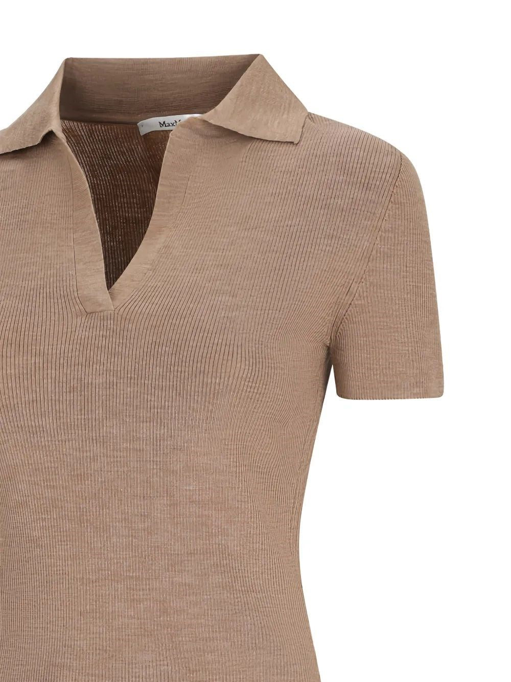 Max Mara Women Ribbed Wool Polo Shirt MAX MARA