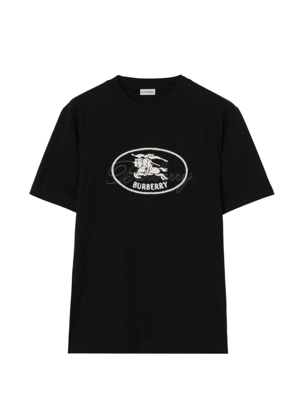 Burberry Men Cotton T-Shirt With Knight Stamp BURBERRY