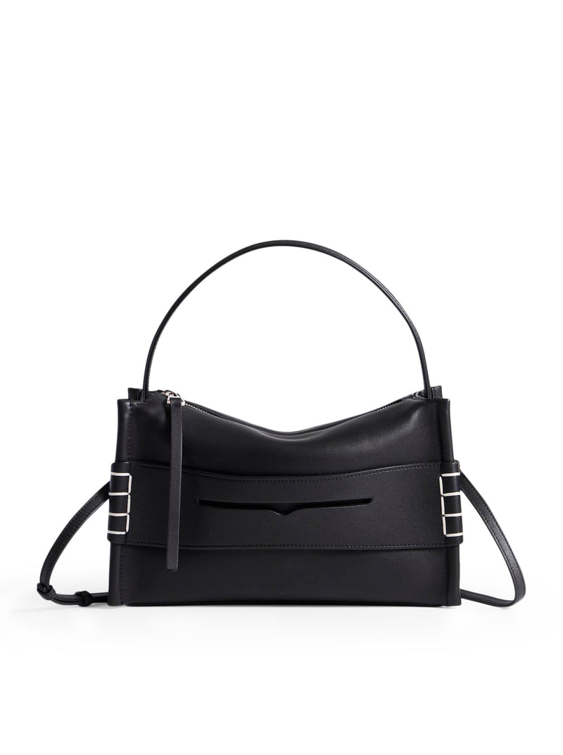 J.W.Anderson Women Black Leather Loafer Bag J.W. ANDERSON