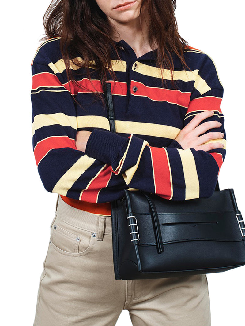 J.W.Anderson Women Black Leather Loafer Bag J.W. ANDERSON