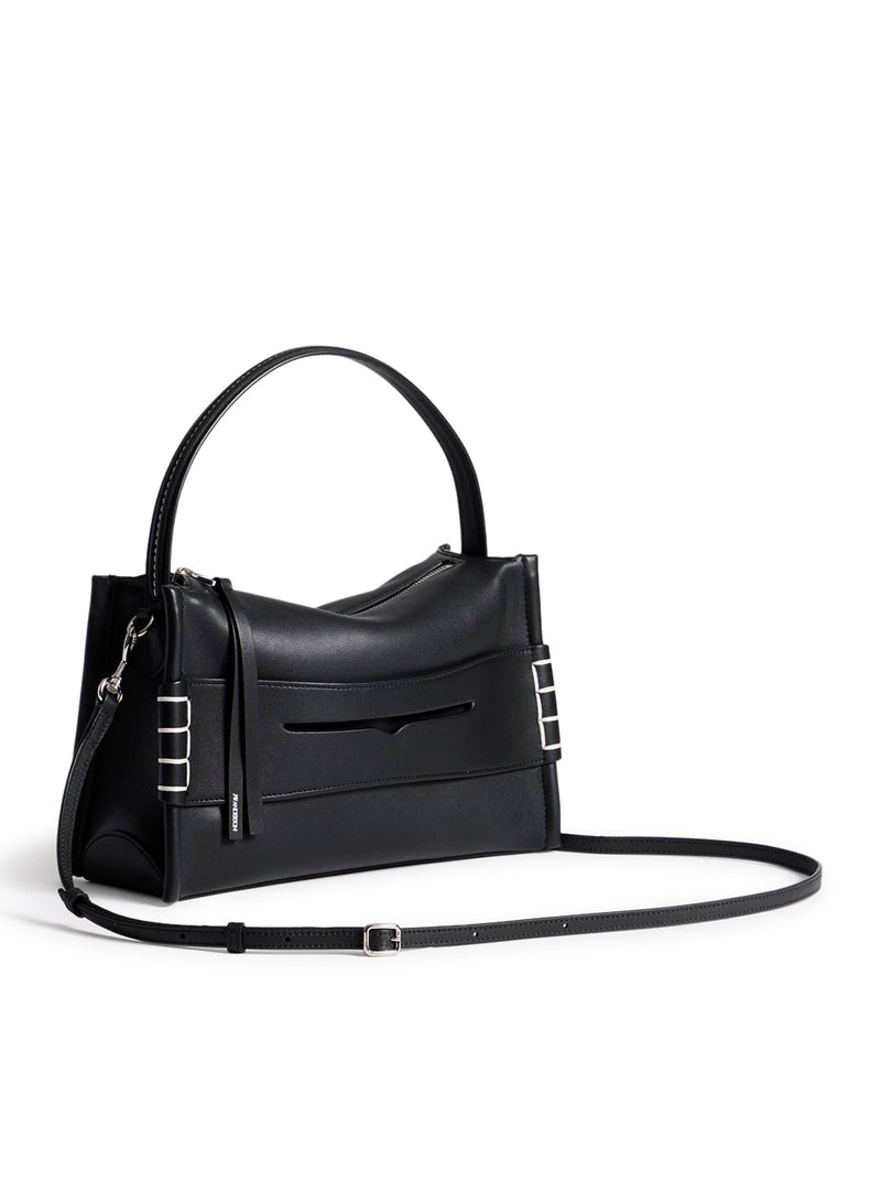 J.W.Anderson Women Black Leather Loafer Bag J.W. ANDERSON