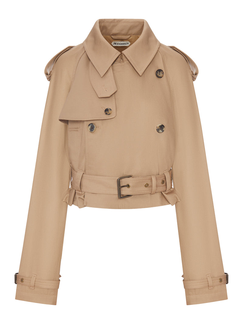 J.W.Anderson Women Womens Cropped Trench In Beige J.W. ANDERSON