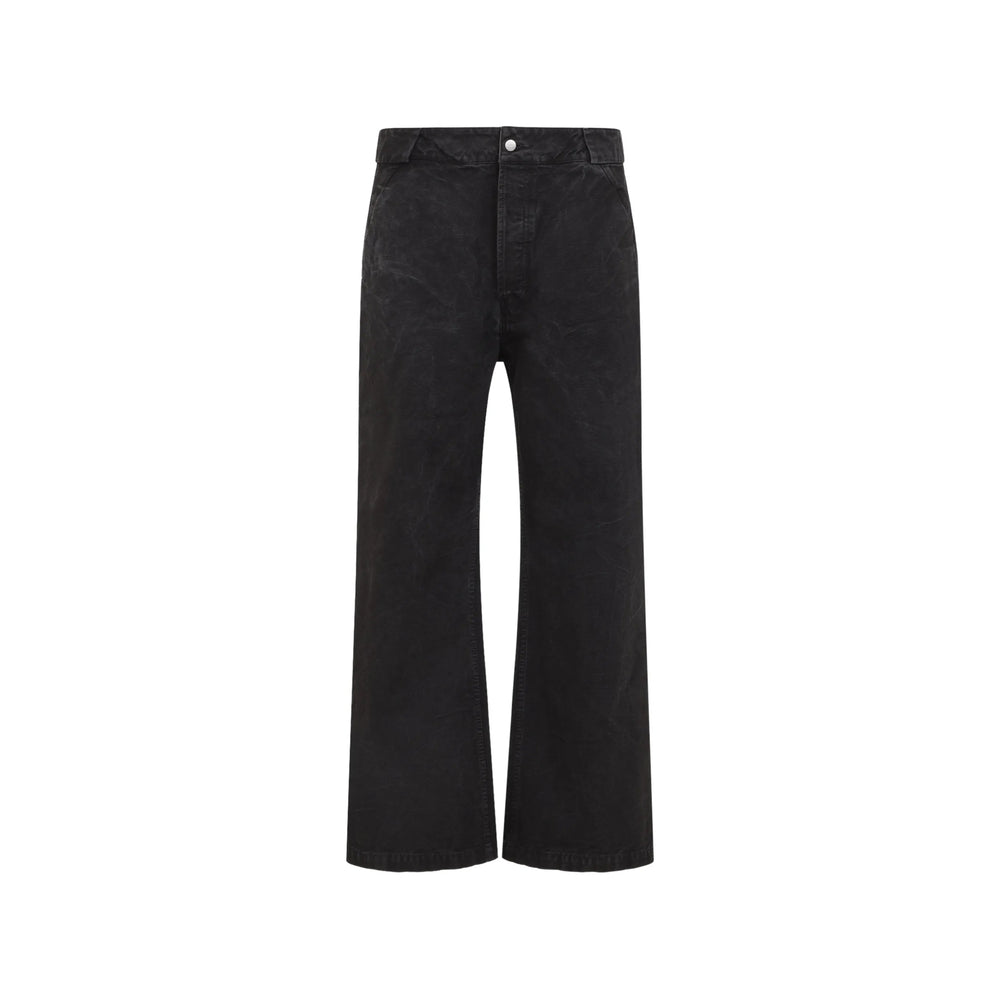 Fear Of God Black Denim - Wide-Leg Jeans Men FEAR OF GOD