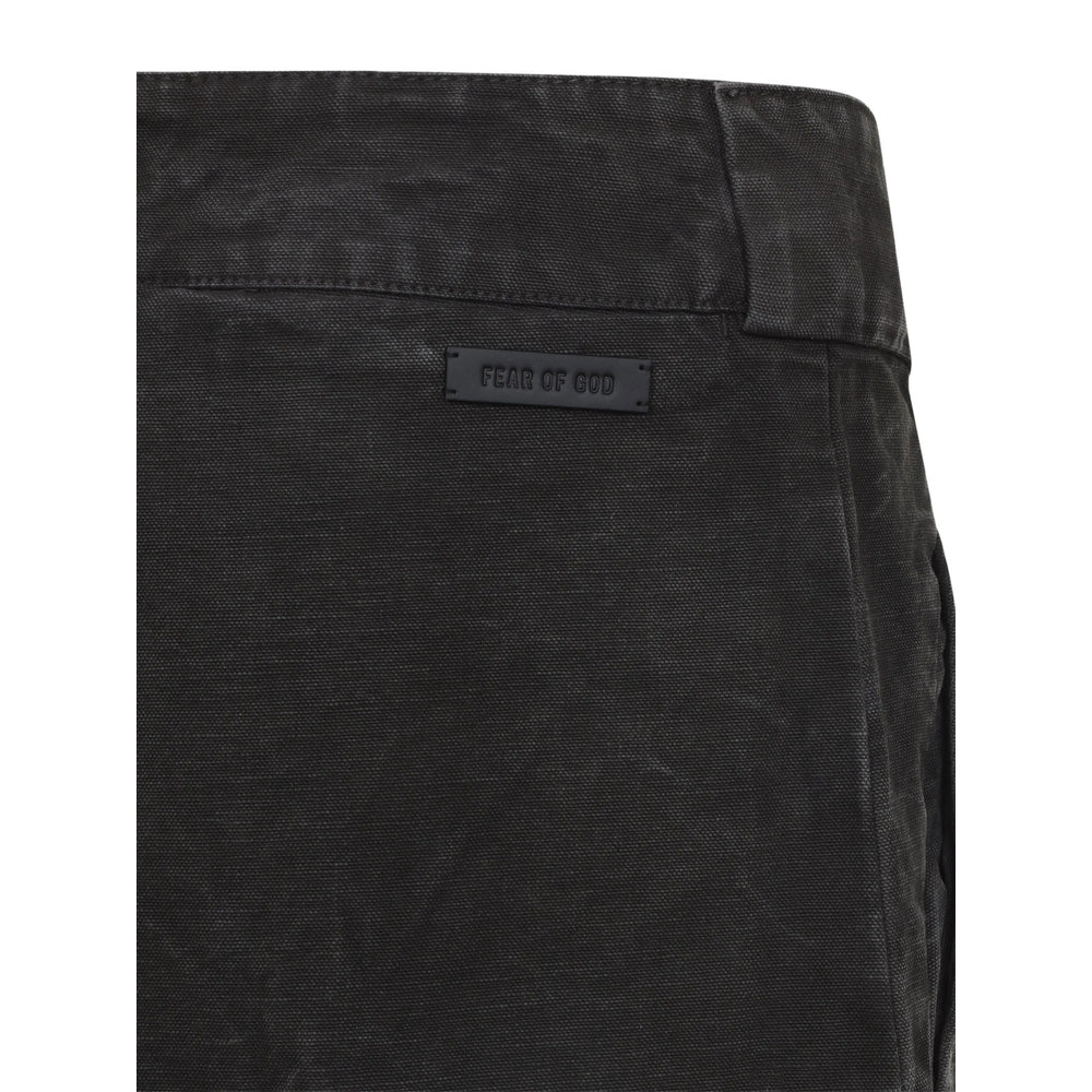 Fear Of God Black Denim - Wide-Leg Jeans Men FEAR OF GOD