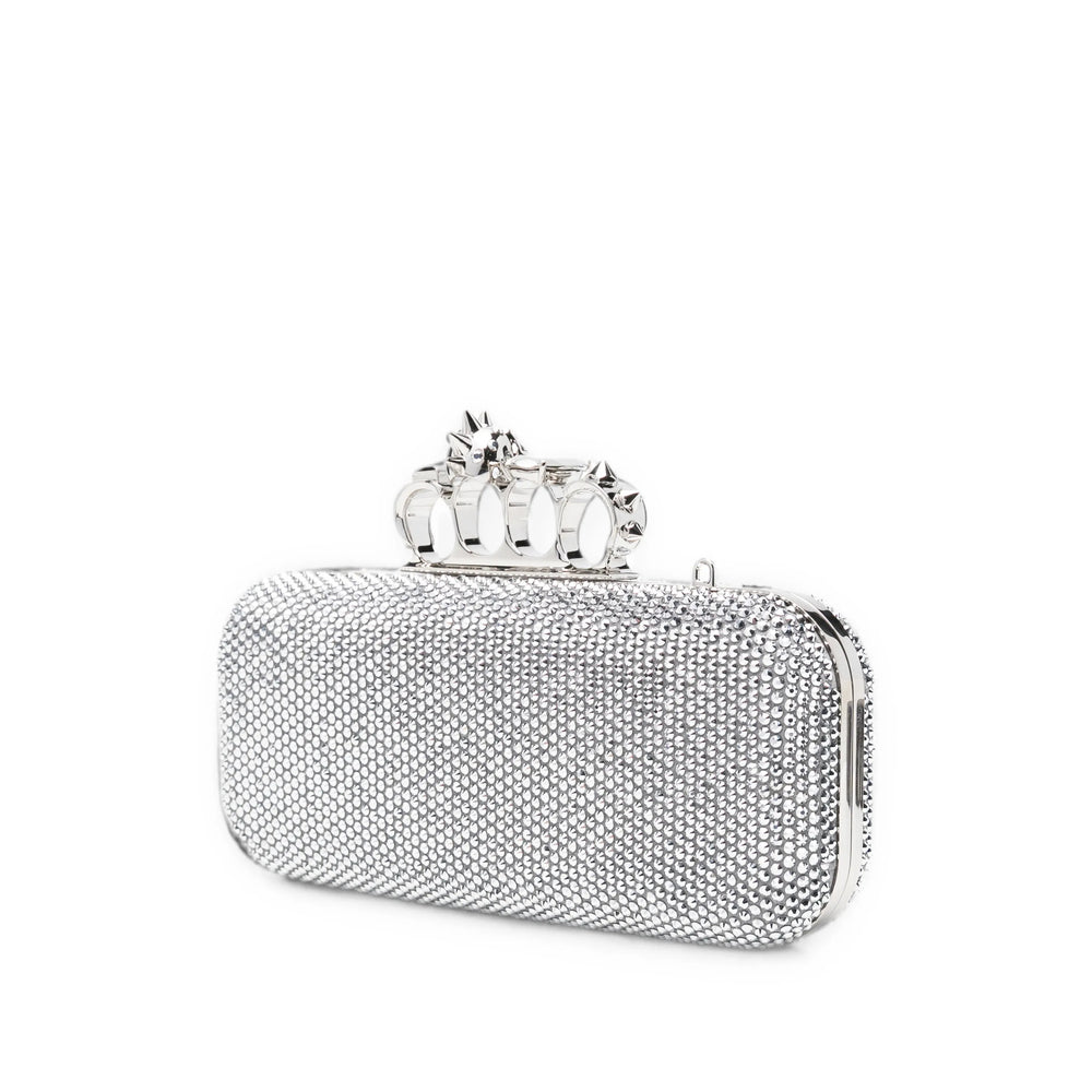 Alexander Mcqueen Silver Clutch Bags Women ALEXANDER MCQUEEN