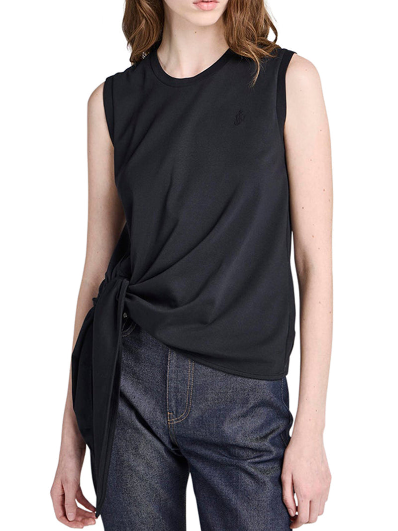 J.W.Anderson Women Cotton Tank Top With Knotted Hem