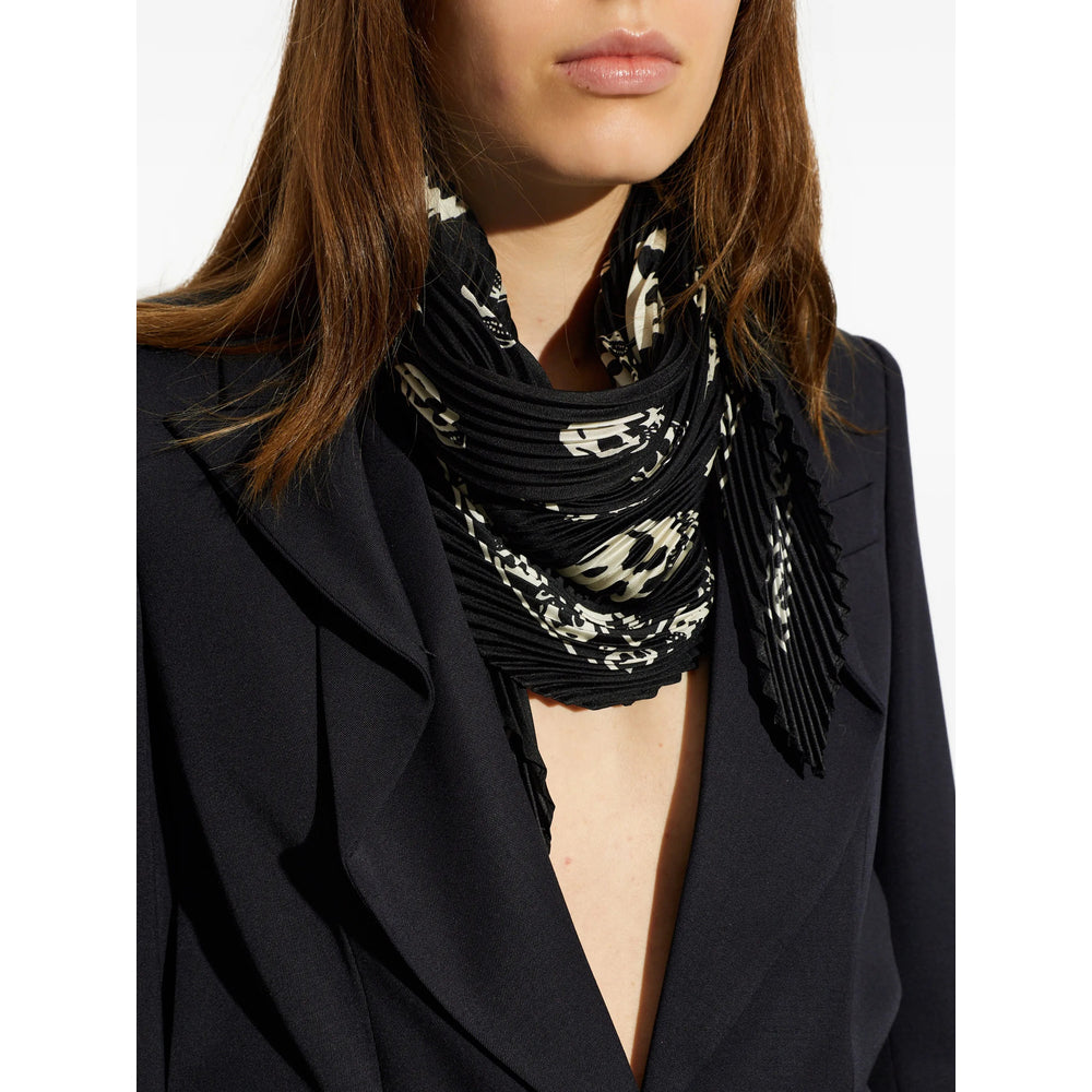 Alexander Mcqueen Black Scarves Women ALEXANDER MCQUEEN