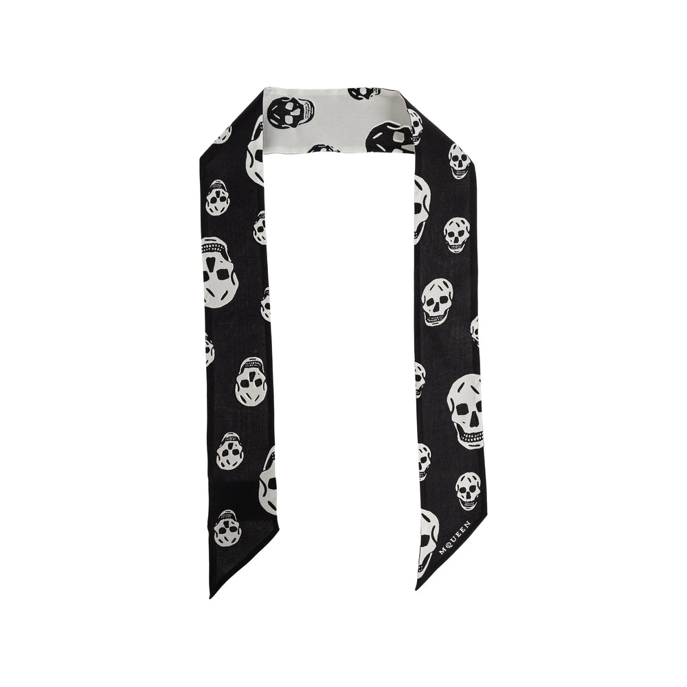 Alexander Mcqueen Black Scarves Men ALEXANDER MCQUEEN