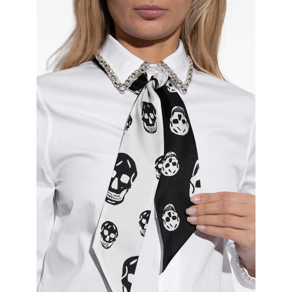 Alexander Mcqueen Black Scarves Men ALEXANDER MCQUEEN
