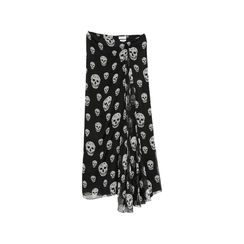 Alexander Mcqueen Black Skirts - Asymmetric & Draped Skirts Women ALEXANDER MCQUEEN