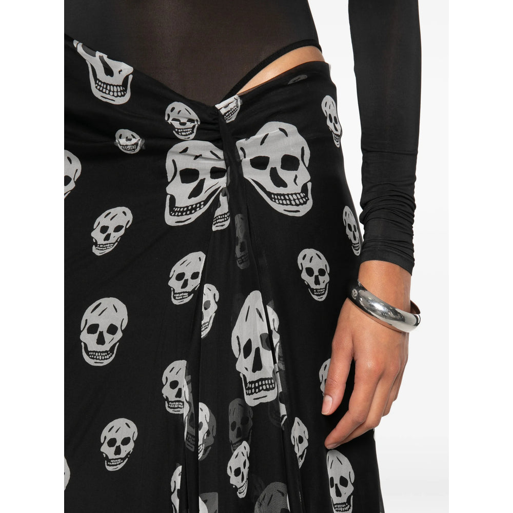 Alexander Mcqueen Black Skirts - Asymmetric & Draped Skirts Women ALEXANDER MCQUEEN