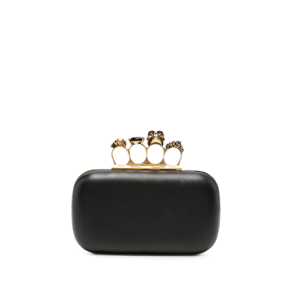 Alexander Mcqueen Gold Clutch Bags Women ALEXANDER MCQUEEN