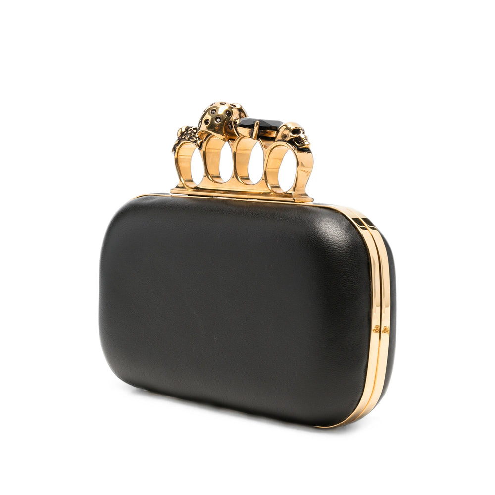Alexander Mcqueen Gold Clutch Bags Women ALEXANDER MCQUEEN