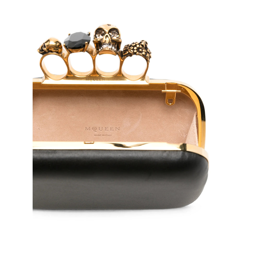 Alexander Mcqueen Gold Clutch Bags Women ALEXANDER MCQUEEN