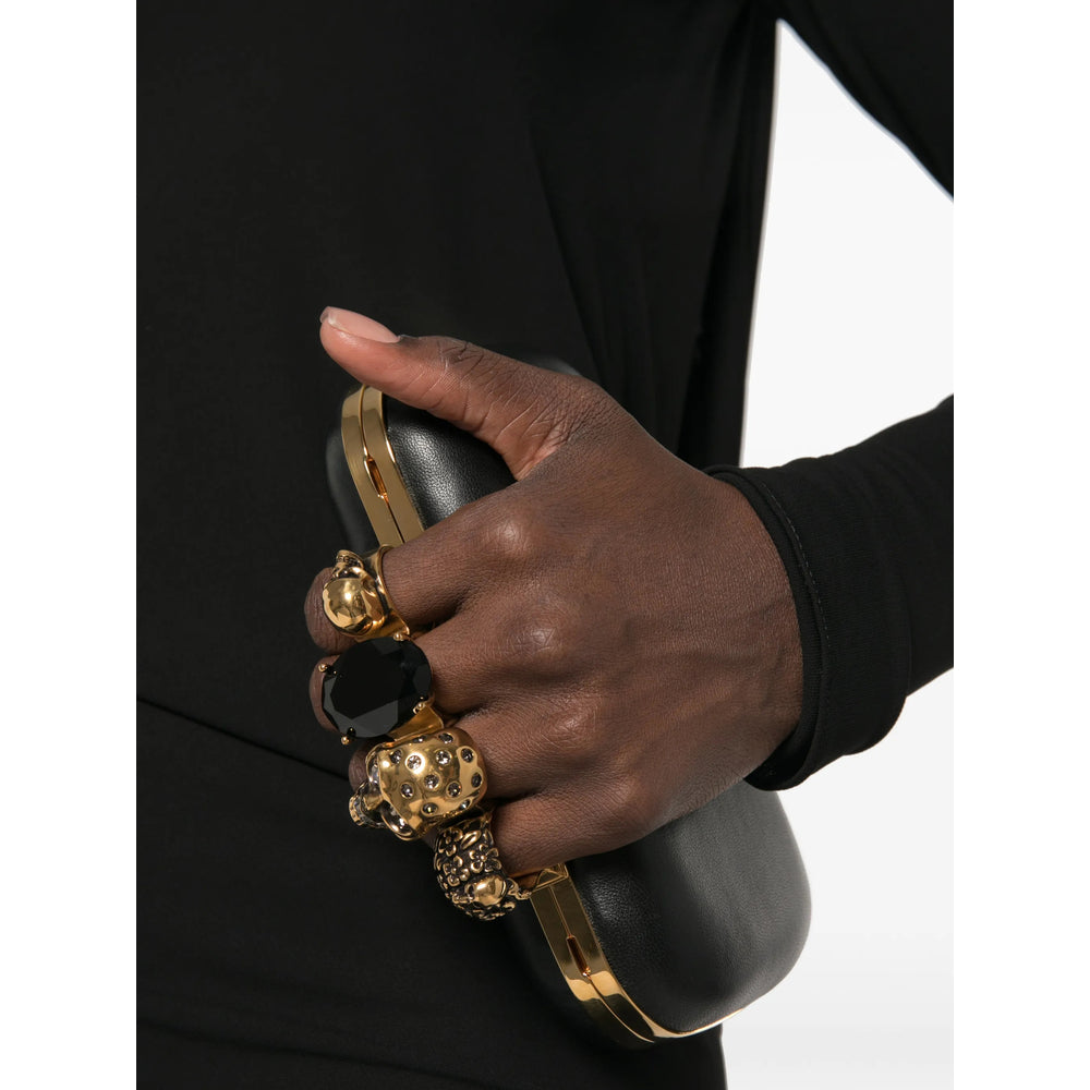 Alexander Mcqueen Gold Clutch Bags Women ALEXANDER MCQUEEN