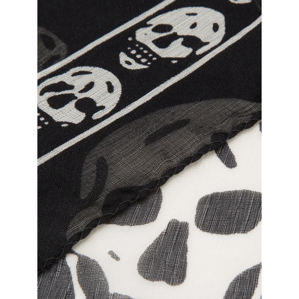 Alexander Mcqueen Black Scarves Women ALEXANDER MCQUEEN
