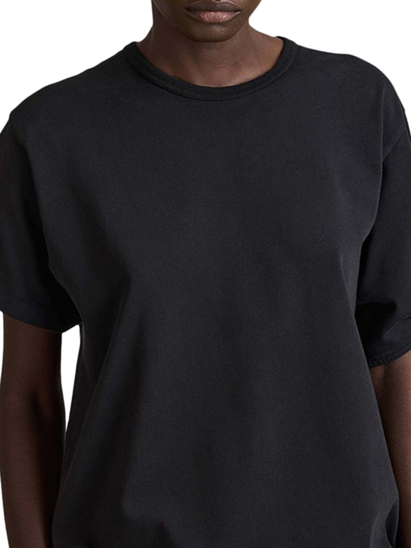 J.W.Anderson Women Black T-Shirt With Knotted Sleeves