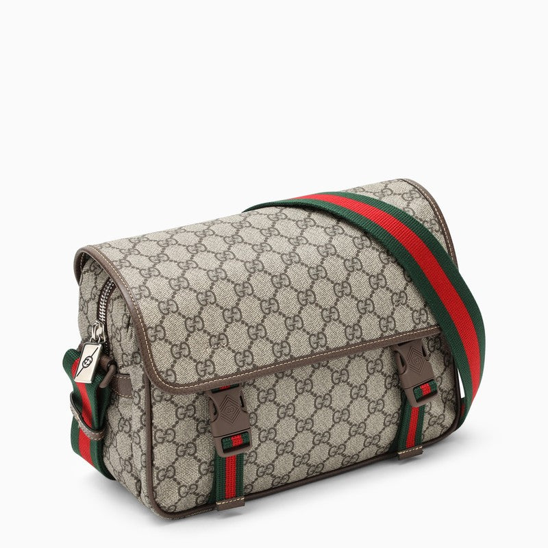 Gucci Beige Shoulder Bag In Gg Supreme Men