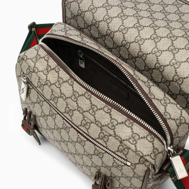 Gucci Beige Shoulder Bag In Gg Supreme Men