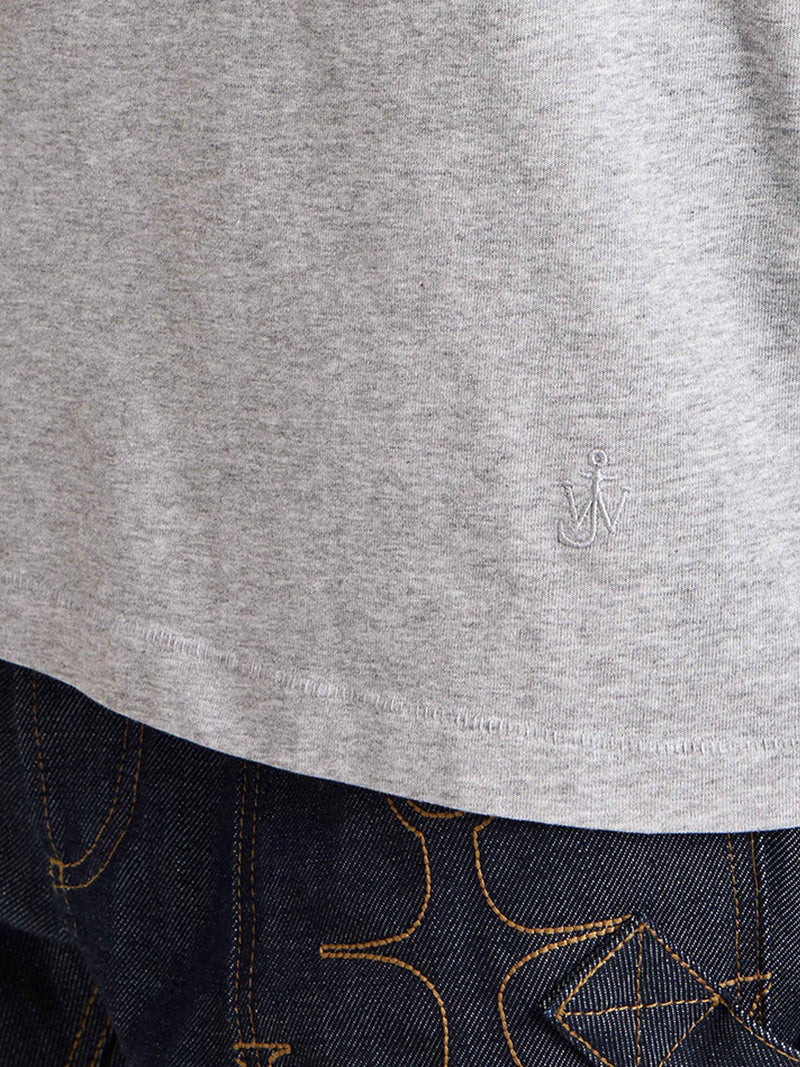 J.W.Anderson Women Melange Effect T-Shirt With Knotted Sleeves