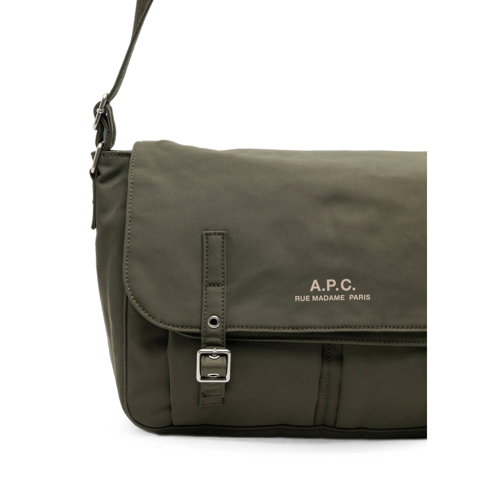 A.P.C. Green Messenger Bags Men A.P.C.