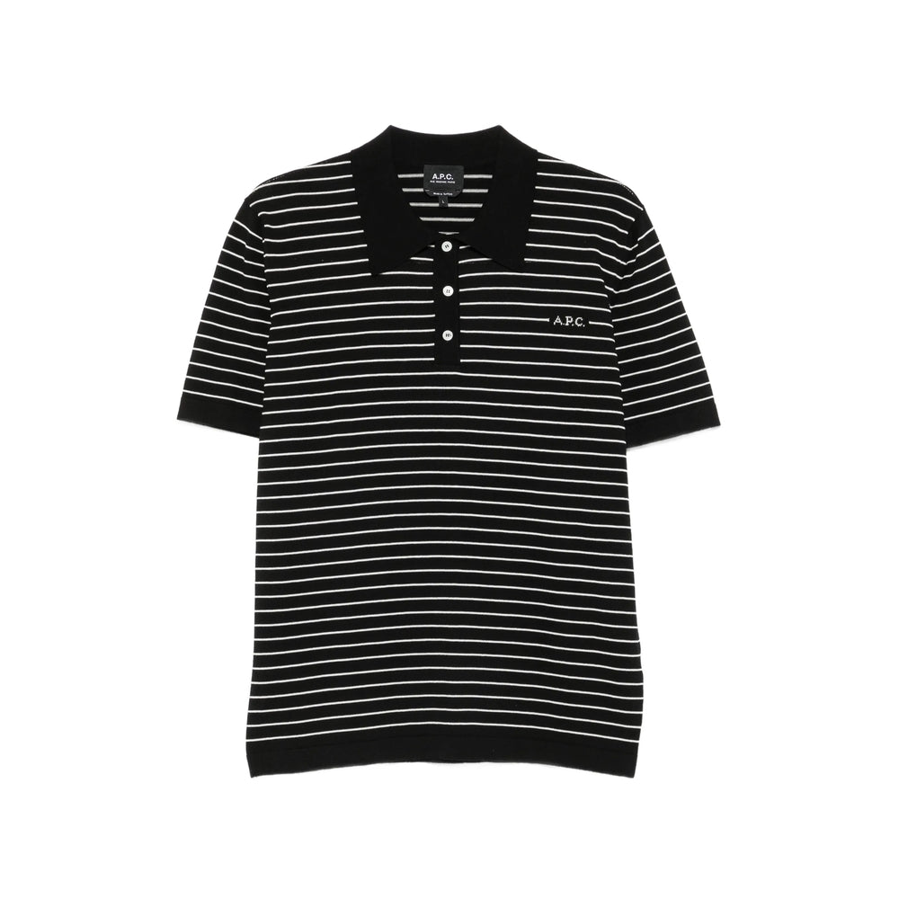 A.P.C. Black Polo Shirts Men A.P.C.