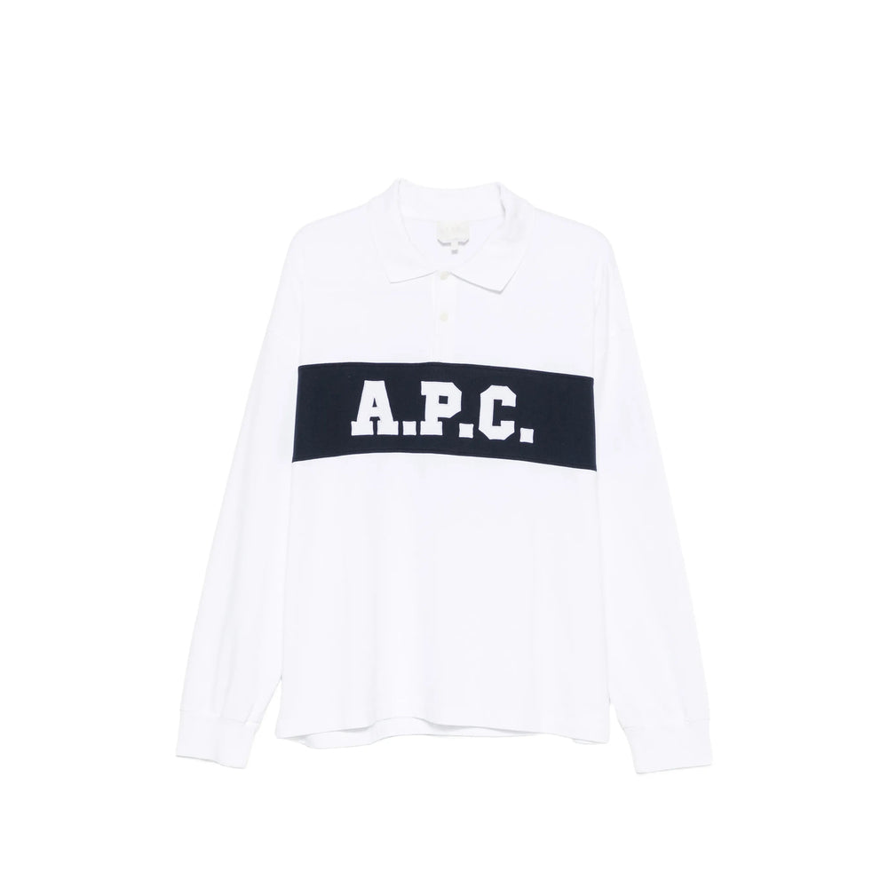 A.P.C. White Polo Shirts Men A.P.C.