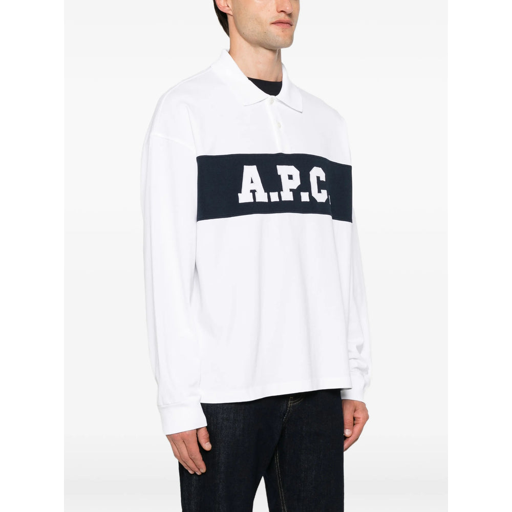 A.P.C. White Polo Shirts Men A.P.C.