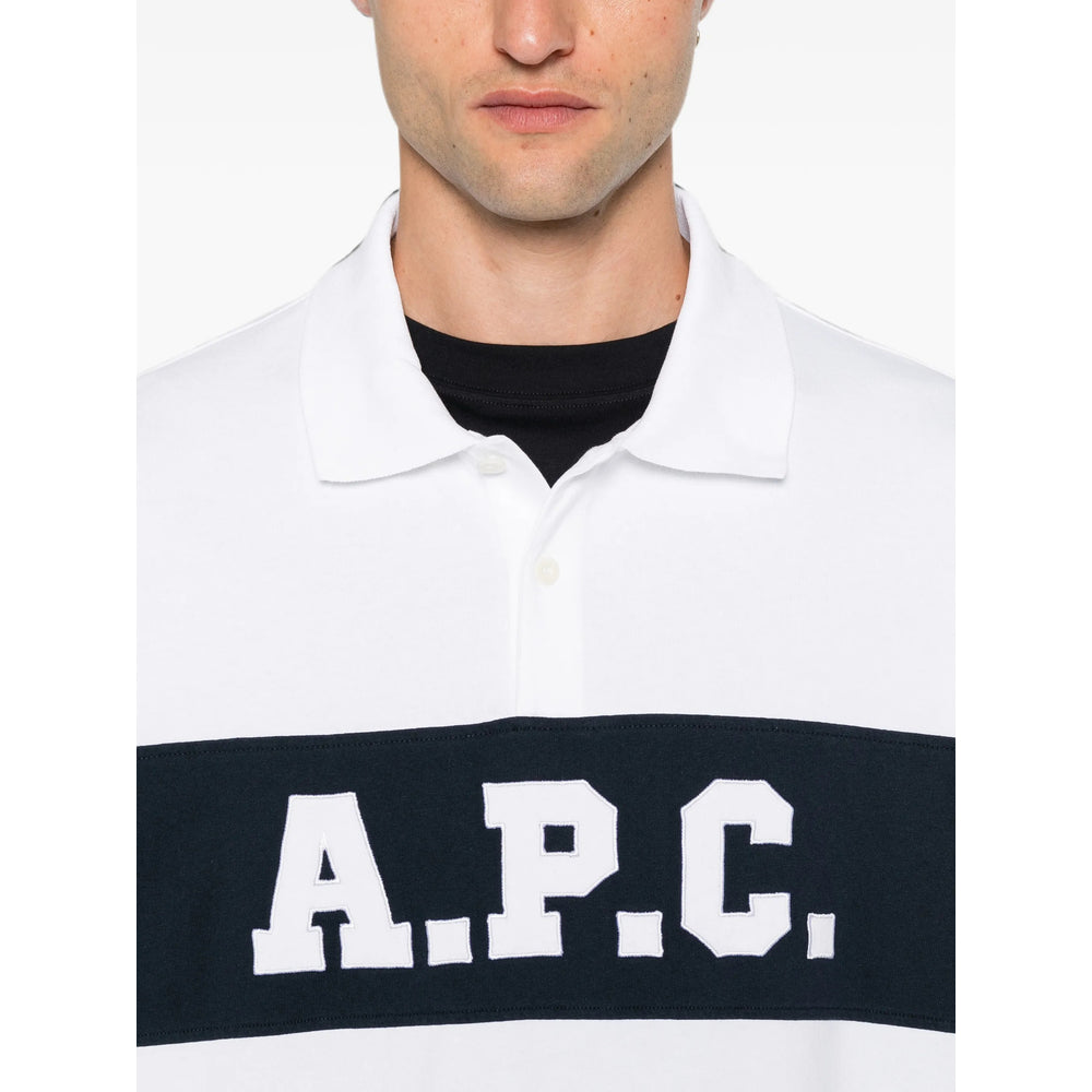A.P.C. White Polo Shirts Men A.P.C.