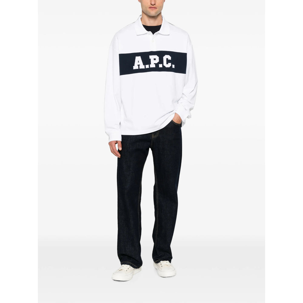 A.P.C. White Polo Shirts Men A.P.C.