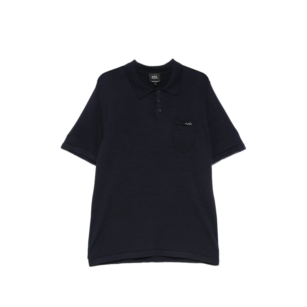 A.P.C. Blue Polo Shirts Men A.P.C.