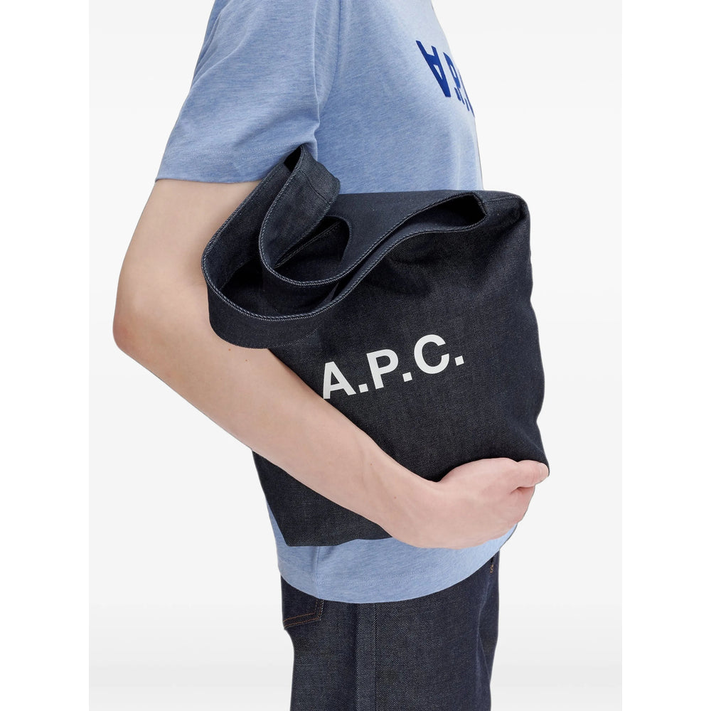 A.P.C. Blue Tote Bags Men A.P.C.
