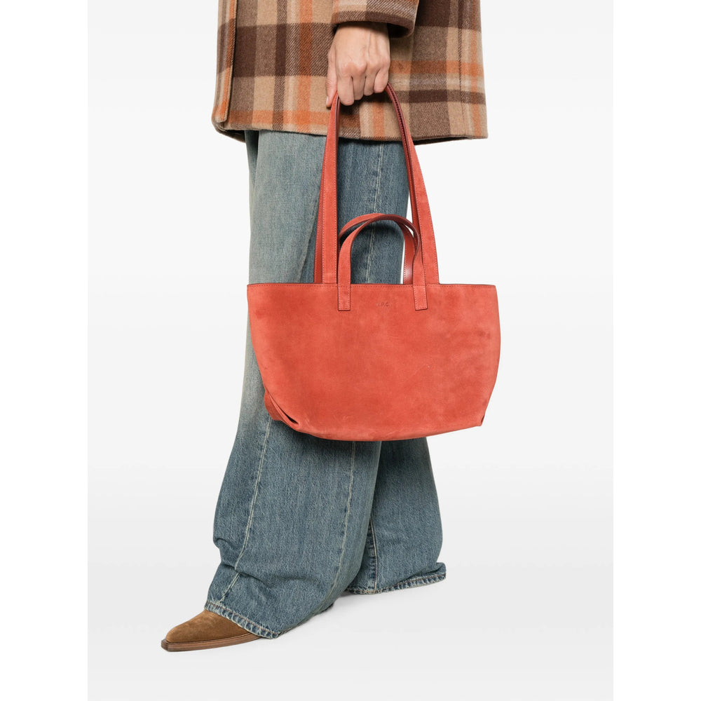 A.P.C. Orange Tote Bags Women A.P.C.