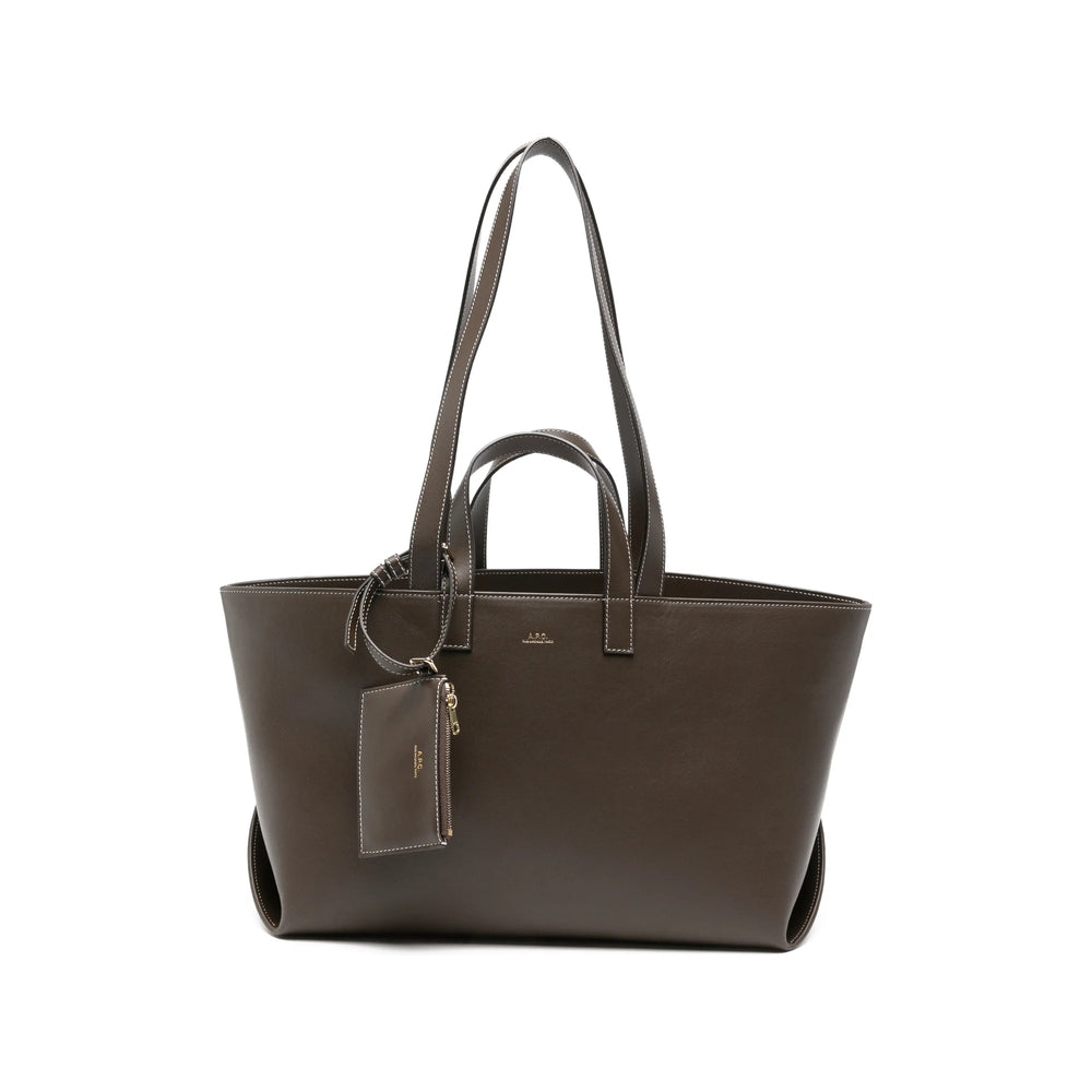 A.P.C. Brown Tote Bags Women A.P.C.