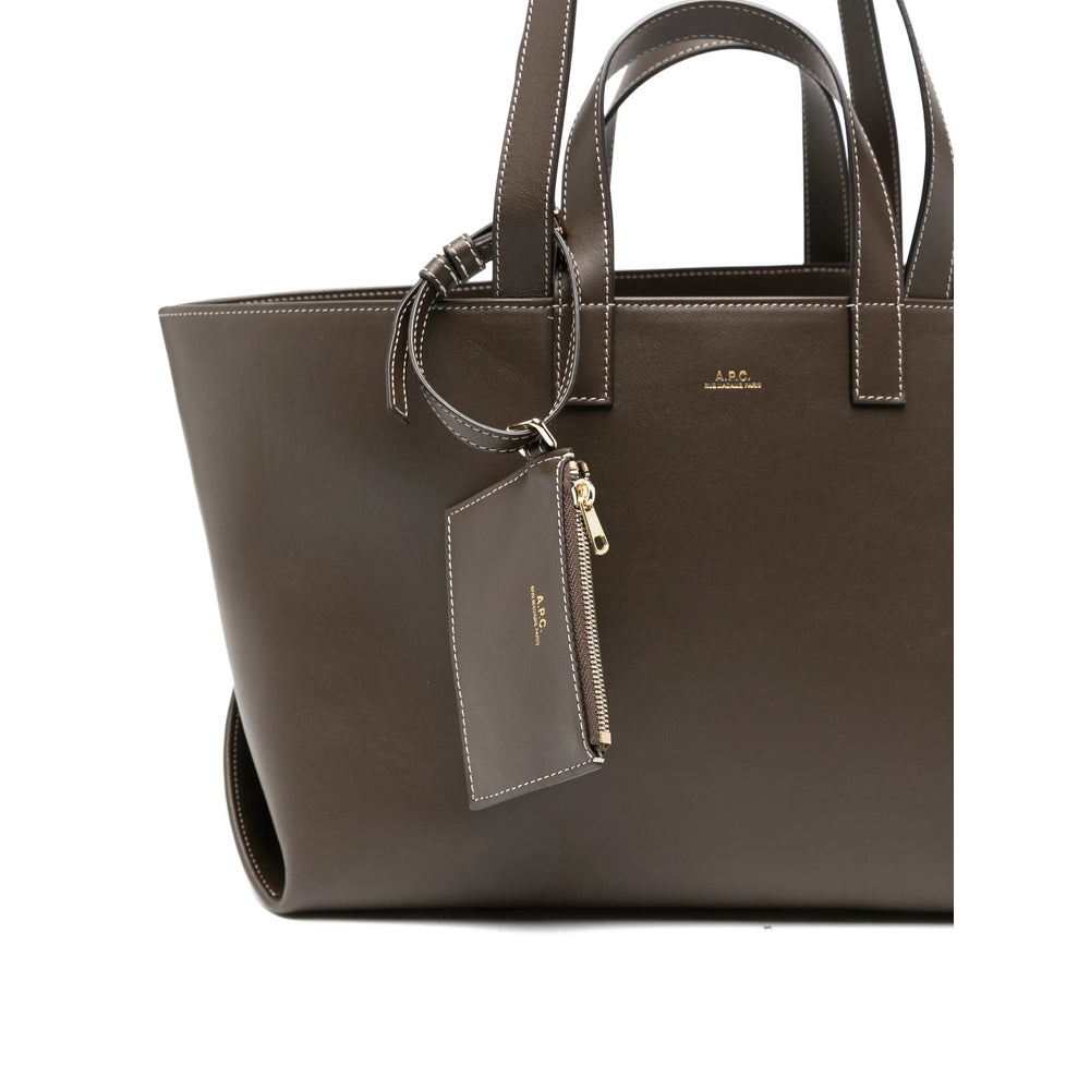 A.P.C. Brown Tote Bags Women A.P.C.