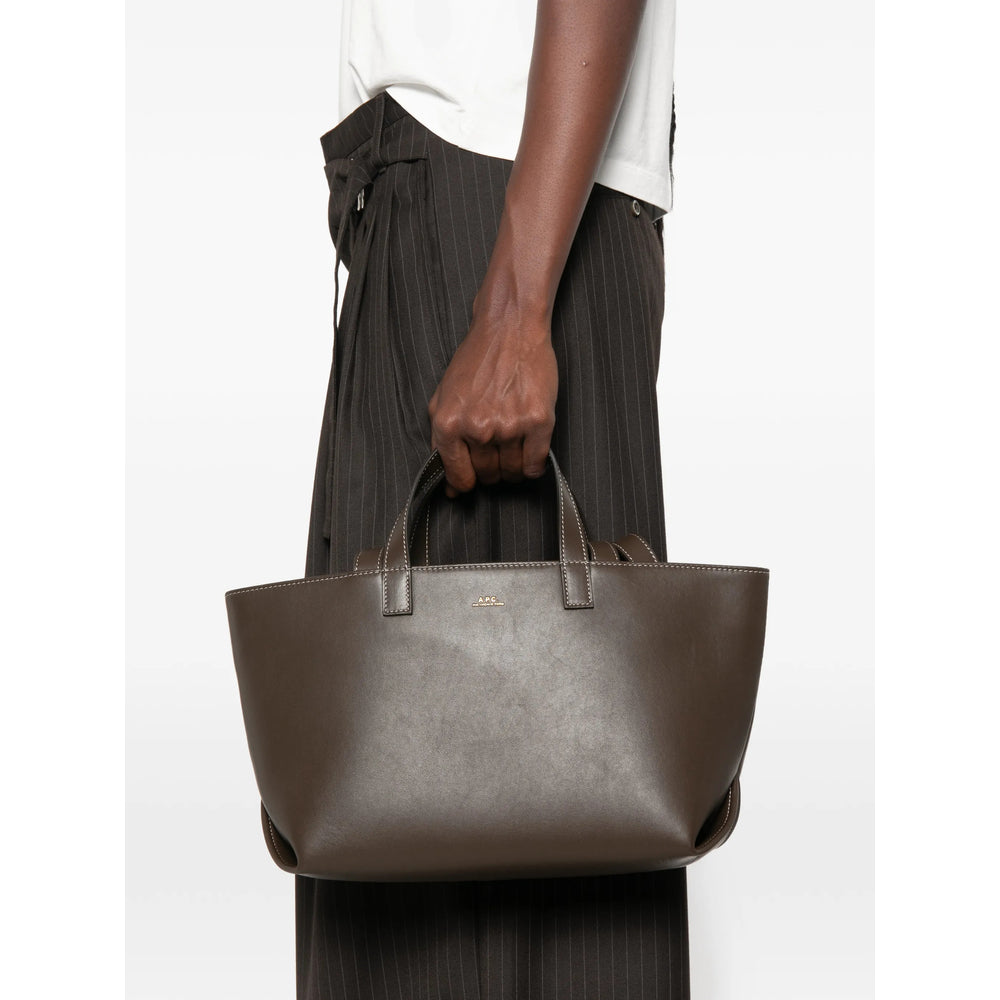 A.P.C. Brown Tote Bags Women A.P.C.