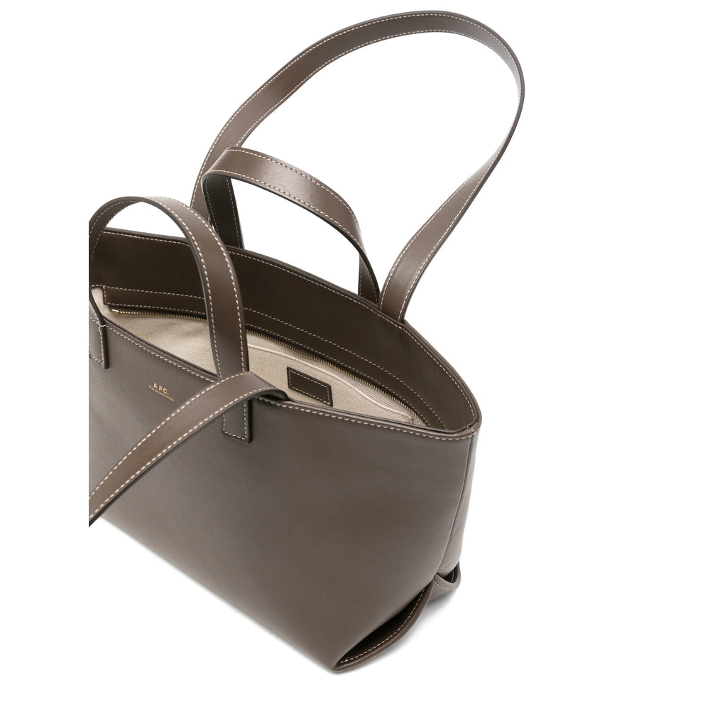 A.P.C. Brown Tote Bags Women A.P.C.